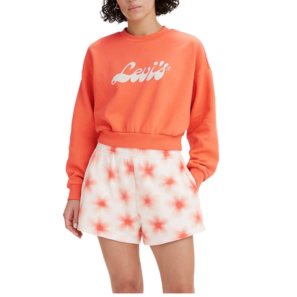 Women's Levi's Cropped Sweatshirt
XX L . spring fall plus size long sleeve top